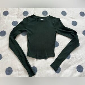 TNA Forest Green Knit Top